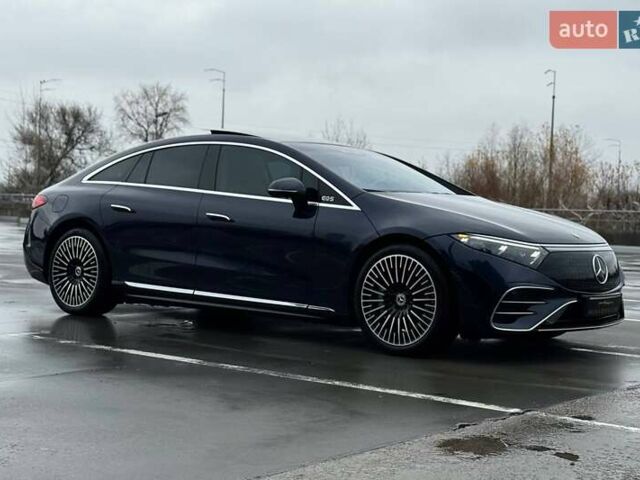 Синий Мерседес EQS, объемом двигателя 0 л и пробегом 19 тыс. км за 79990 $, фото 8 на Automoto.ua