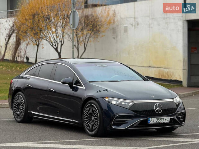 Синий Мерседес EQS, объемом двигателя 0 л и пробегом 19 тыс. км за 71900 $, фото 1 на Automoto.ua