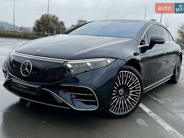 Синий Мерседес EQS, объемом двигателя 0 л и пробегом 19 тыс. км за 79990 $, фото 7 на Automoto.ua