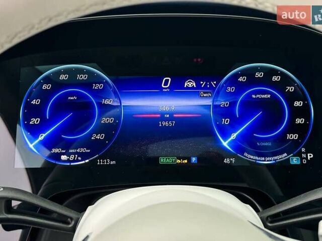 Синий Мерседес EQS, объемом двигателя 0 л и пробегом 19 тыс. км за 79990 $, фото 44 на Automoto.ua