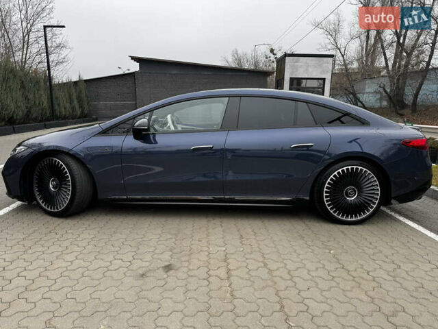 Синий Мерседес EQS, объемом двигателя 0 л и пробегом 10 тыс. км за 128290 $, фото 6 на Automoto.ua