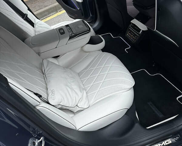 Синий Мерседес EQS, объемом двигателя 0 л и пробегом 10 тыс. км за 128290 $, фото 21 на Automoto.ua