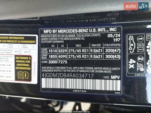 Чорний Мерседес EQS SUV, об'ємом двигуна 0 л та пробігом 29 тис. км за 58000 $, фото 12 на Automoto.ua