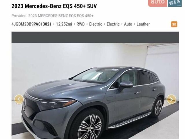 Серый Мерседес EQS SUV, объемом двигателя 0 л и пробегом 19 тыс. км за 59000 $, фото 1 на Automoto.ua