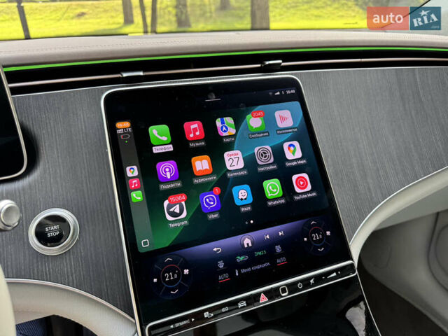 Синий Мерседес EQS SUV, объемом двигателя 0 л и пробегом 24 тыс. км за 68000 $, фото 63 на Automoto.ua