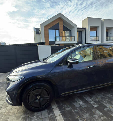 Синий Мерседес EQS SUV, объемом двигателя 0 л и пробегом 24 тыс. км за 95000 $, фото 1 на Automoto.ua