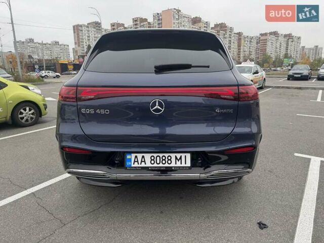 Синий Мерседес EQS SUV, объемом двигателя 0 л и пробегом 19 тыс. км за 71000 $, фото 7 на Automoto.ua