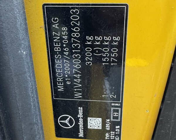 Жовтий Мерседес eVito, об'ємом двигуна 0 л та пробігом 49 тис. км за 13999 $, фото 23 на Automoto.ua