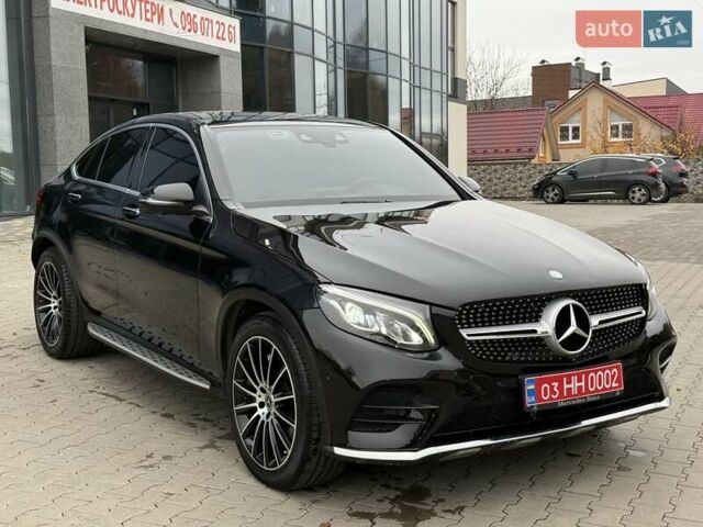 Черный Мерседес GLC-Class Coupe, объемом двигателя 2.2 л и пробегом 124 тыс. км за 38500 $, фото 1 на Automoto.ua