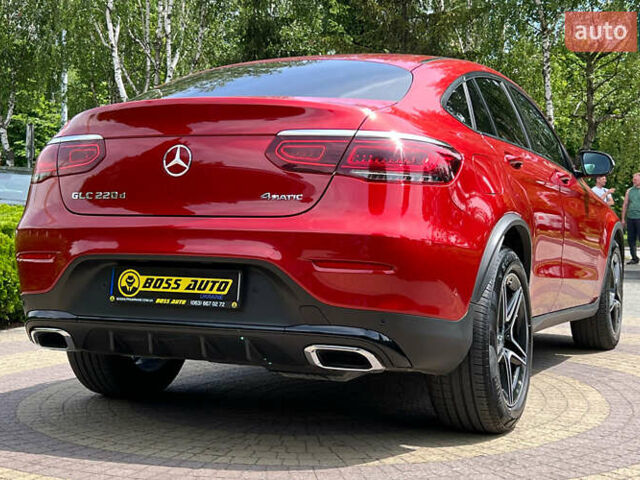 Красный Мерседес GLC-Class Coupe, объемом двигателя 2 л и пробегом 77 тыс. км за 65990 $, фото 6 на Automoto.ua
