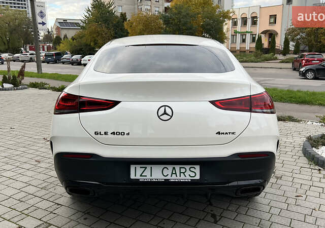 Белый Мерседес GLE-Class Coupe, объемом двигателя 2.93 л и пробегом 90 тыс. км за 77500 $, фото 5 на Automoto.ua