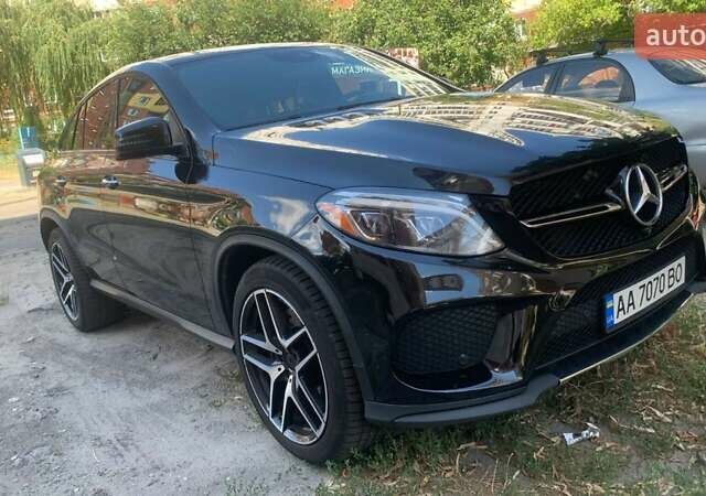 Черный Мерседес GLE-Class Coupe, объемом двигателя 3 л и пробегом 74 тыс. км за 46500 $, фото 2 на Automoto.ua