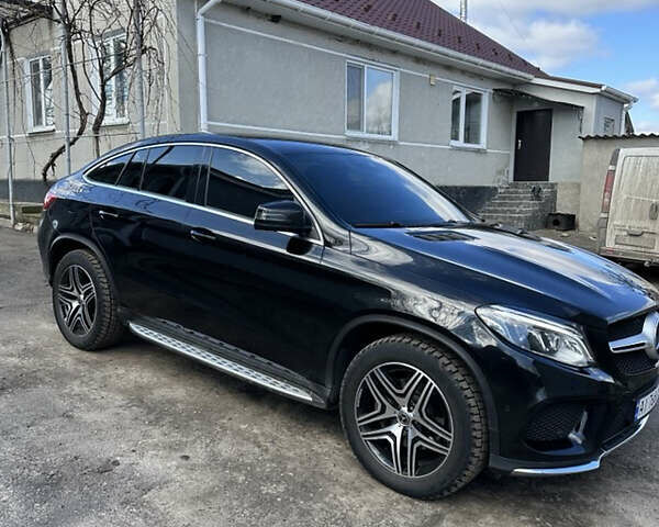 Черный Мерседес GLE-Class Coupe, объемом двигателя 3 л и пробегом 209 тыс. км за 46000 $, фото 1 на Automoto.ua