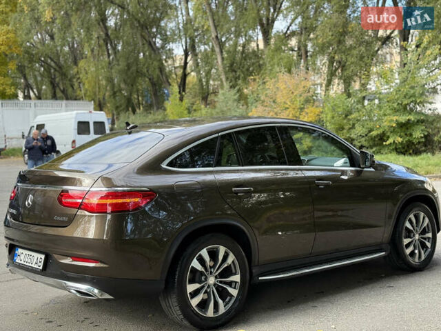 Коричневый Мерседес GLE-Class Coupe, объемом двигателя 2.99 л и пробегом 213 тыс. км за 36900 $, фото 13 на Automoto.ua