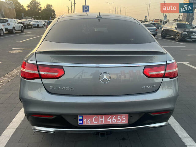 Серый Мерседес GLE-Class Coupe, объемом двигателя 3 л и пробегом 177 тыс. км за 41500 $, фото 7 на Automoto.ua