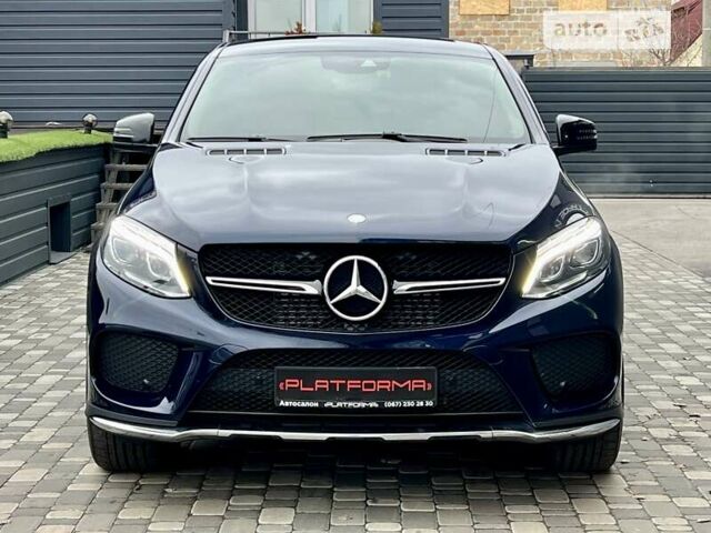 Синий Мерседес GLE-Class Coupe, объемом двигателя 2.99 л и пробегом 118 тыс. км за 48900 $, фото 2 на Automoto.ua