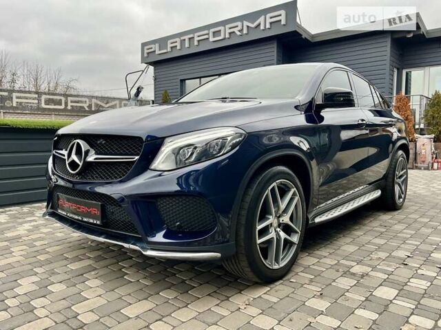 Синий Мерседес GLE-Class Coupe, объемом двигателя 2.99 л и пробегом 118 тыс. км за 48900 $, фото 3 на Automoto.ua