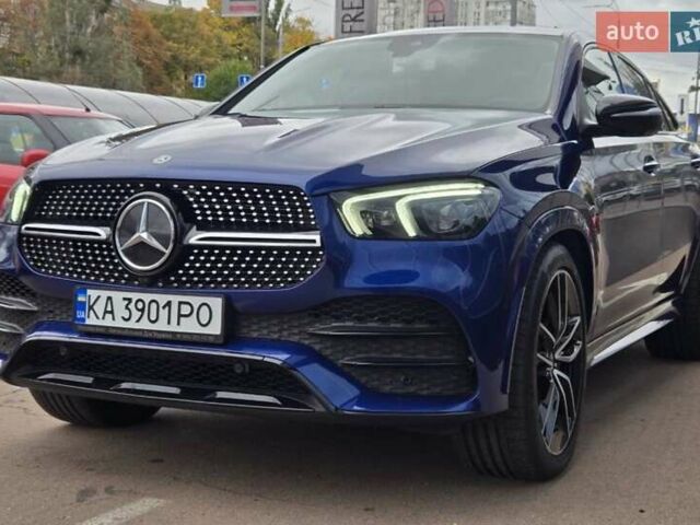 Синий Мерседес GLE-Class Coupe, объемом двигателя 2.93 л и пробегом 62 тыс. км за 77000 $, фото 2 на Automoto.ua