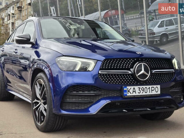 Синий Мерседес GLE-Class Coupe, объемом двигателя 2.93 л и пробегом 62 тыс. км за 77000 $, фото 3 на Automoto.ua