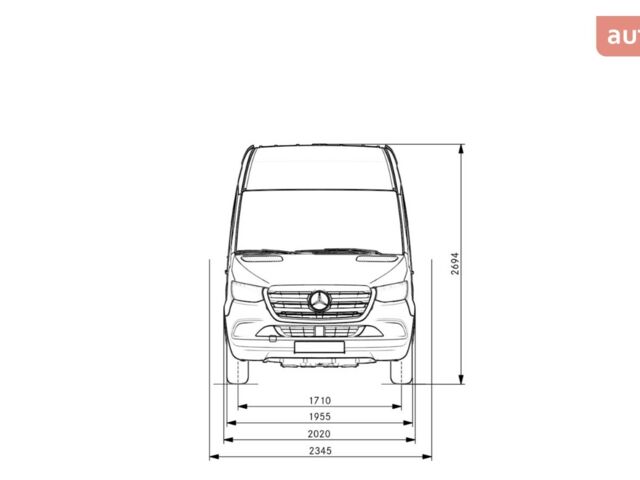 Мерседес Sprinter пас 2025 року купити нове авто Мерседес Sprinter пас 2025 року від офіційного дилера Галичина-Авто Мерседес фото