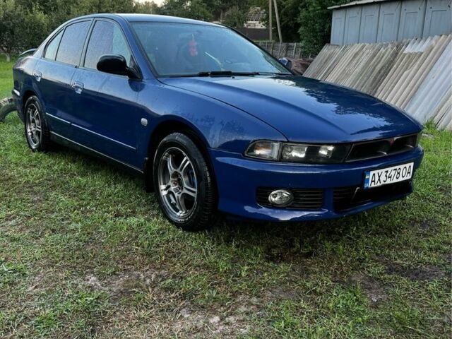 Синий Мицубиси Галант, объемом двигателя 2 л и пробегом 455 тыс. км за 3500 $, фото 1 на Automoto.ua