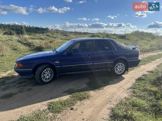 Синий Мицубиси Галант, объемом двигателя 2 л и пробегом 310 тыс. км за 1800 $, фото 3 на Automoto.ua