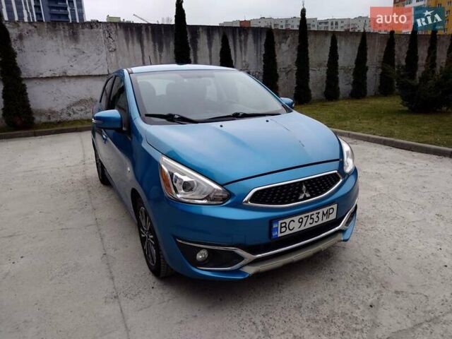 Синий Мицубиси Мираж, объемом двигателя 1.2 л и пробегом 127 тыс. км за 7000 $, фото 2 на Automoto.ua