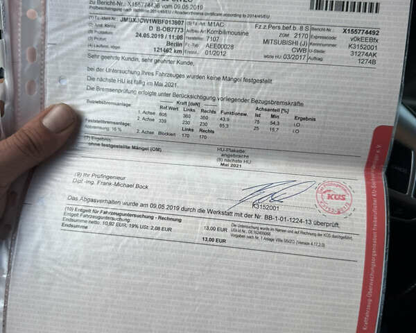 Білий Міцубісі Аутлендер ХЛ, об'ємом двигуна 2.3 л та пробігом 200 тис. км за 10999 $, фото 24 на Automoto.ua