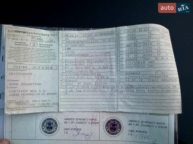 Черный Мицубиси Аутлендер ХЛ, объемом двигателя 2.2 л и пробегом 232 тыс. км за 11700 $, фото 53 на Automoto.ua