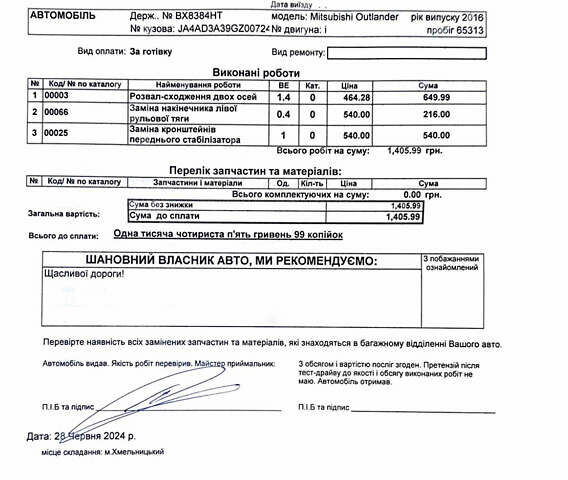 Черный Мицубиси Аутлендер, объемом двигателя 2.36 л и пробегом 110 тыс. км за 15200 $, фото 32 на Automoto.ua