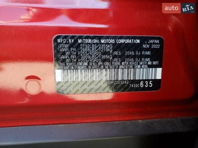 Червоний Міцубісі Аутлендер, об'ємом двигуна 2.49 л та пробігом 38 тис. км за 7100 $, фото 12 на Automoto.ua