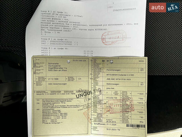 Серый Мицубиси Аутлендер, объемом двигателя 2.2 л и пробегом 206 тыс. км за 11999 $, фото 42 на Automoto.ua