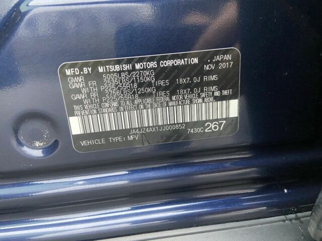 Синий Мицубиси Аутлендер, объемом двигателя 3 л и пробегом 120 тыс. км за 14500 $, фото 18 на Automoto.ua