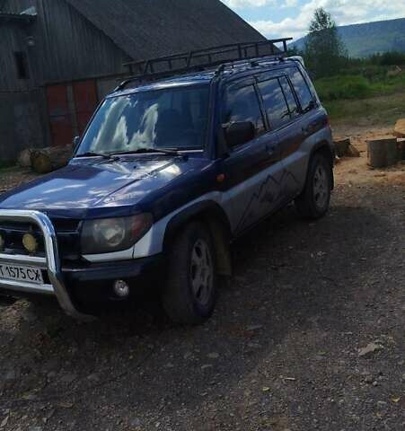 Синий Мицубиси Паджеро Пинин, объемом двигателя 1.8 л и пробегом 200 тыс. км за 5200 $, фото 2 на Automoto.ua