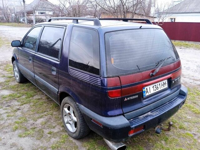 Мицубиси Спейс Вагон 1996 в Тараще на Automoto.ua Синий Мицубиси Спейс Вагон, объемом двигателя 2 л и пробегом 335 тыс. км за 1800 $, фото 2 на Automoto.ua