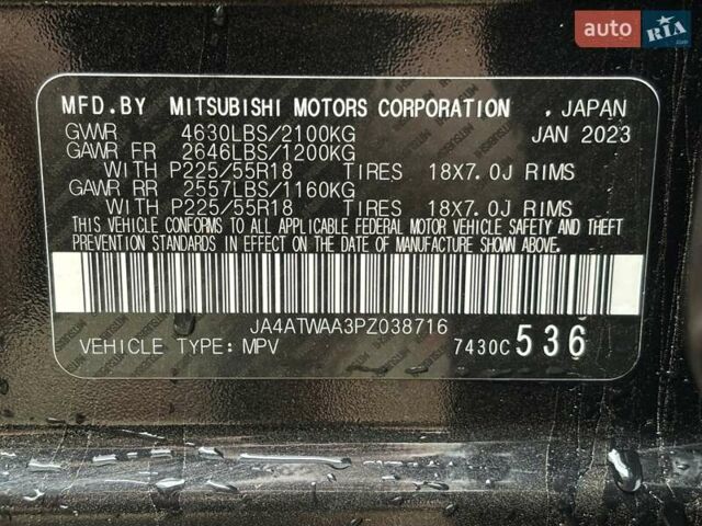 Черный Мицубиси Eclipse Cross, объемом двигателя 1.5 л и пробегом 25 тыс. км за 29300 $, фото 25 на Automoto.ua