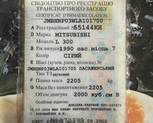 Міцубісі L 300, об'ємом двигуна 2 л та пробігом 448 тис. км за 953 $, фото 10 на Automoto.ua