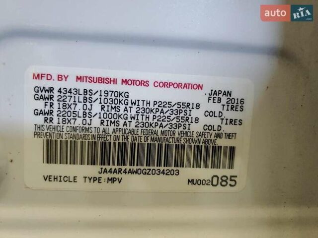 Белый Мицубиси Outlander Sport, объемом двигателя 2.4 л и пробегом 186 тыс. км за 1600 $, фото 11 на Automoto.ua