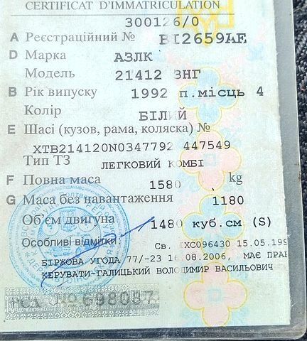 Белый Москвич / АЗЛК 2141, объемом двигателя 1.5 л и пробегом 0 тыс. км за 500 $, фото 7 на Automoto.ua