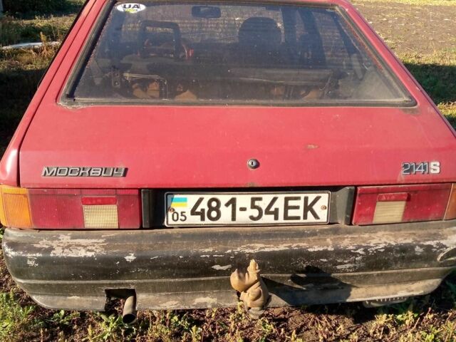 Червоний Москвич / АЗЛК 2141, об'ємом двигуна 1.6 л та пробігом 2 тис. км за 508 $, фото 5 на Automoto.ua