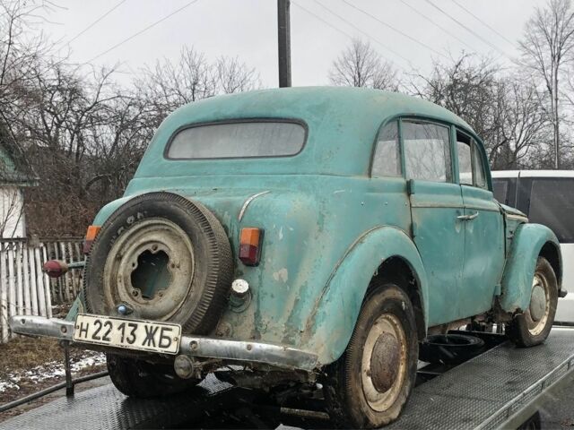Зеленый Москвич / АЗЛК 401, объемом двигателя 1.1 л и пробегом 10 тыс. км за 1700 $, фото 3 на Automoto.ua