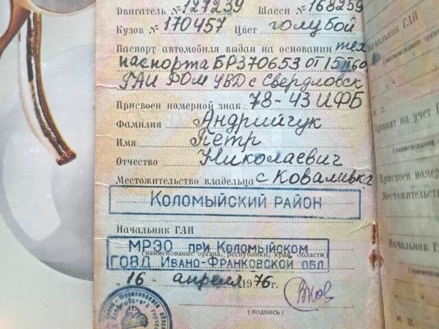 Синій Москвич / АЗЛК 407, об'ємом двигуна 0 л та пробігом 14 тис. км за 400 $, фото 4 на Automoto.ua