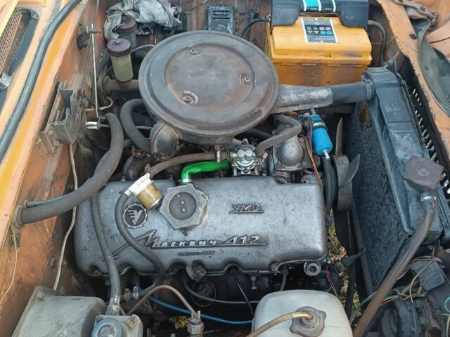 Желтый Москвич / АЗЛК 412, объемом двигателя 2.45 л и пробегом 942 тыс. км за 405 $, фото 4 на Automoto.ua