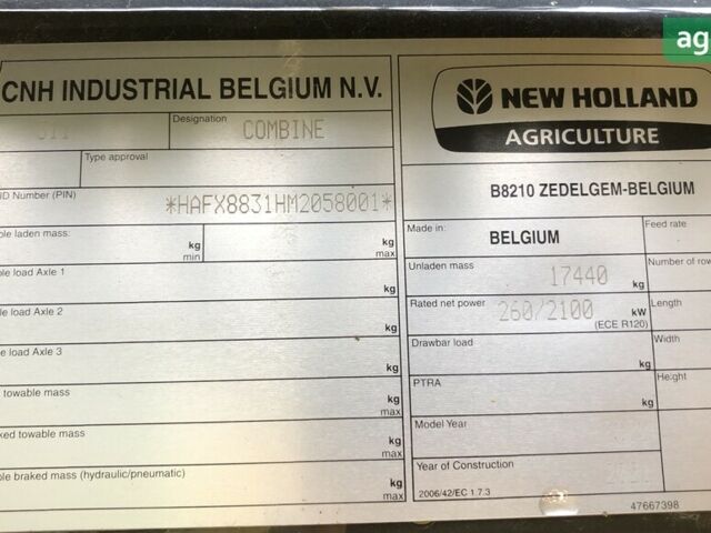 Нью Холланд ЦКС, объемом двигателя 0 л и пробегом 0 тыс. км за 329000 $, фото 12 на Automoto.ua