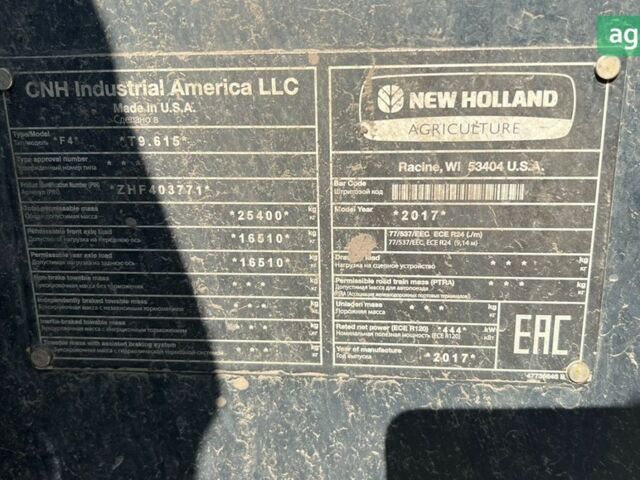 Нью Холланд T9.615 2017 в Хороле на Automoto.ua Нью Холланд T9.615, объемом двигателя 12.7 л и пробегом 0 тыс. км за 151816 $, фото 6 на Automoto.ua