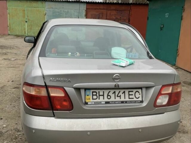 Серый Ниссан Альмера, объемом двигателя 1.5 л и пробегом 240 тыс. км за 2300 $, фото 1 на Automoto.ua
