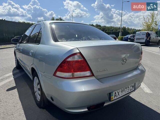 Серый Ниссан Альмера, объемом двигателя 1.6 л и пробегом 230 тыс. км за 4450 $, фото 13 на Automoto.ua