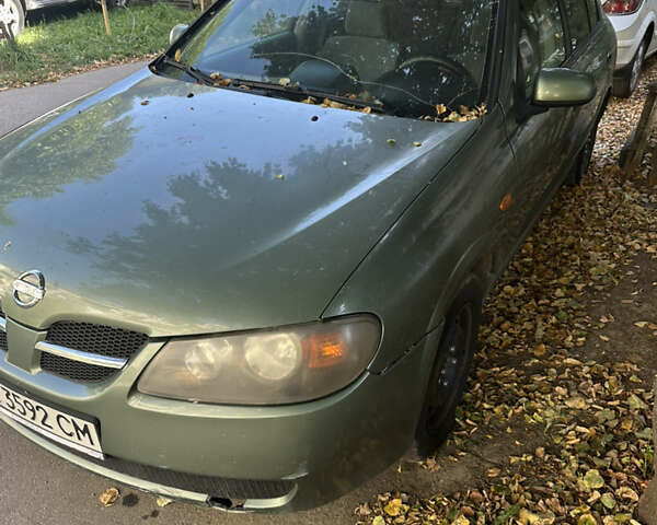 Зеленый Ниссан Альмера, объемом двигателя 1.46 л и пробегом 369 тыс. км за 3000 $, фото 2 на Automoto.ua