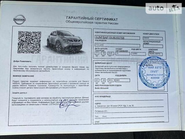 Білий Ніссан Жук, об'ємом двигуна 1.6 л та пробігом 50 тис. км за 16500 $, фото 27 на Automoto.ua