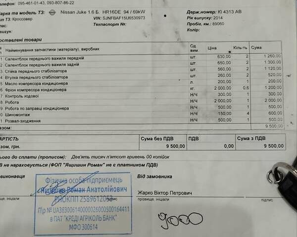 Сірий Ніссан Жук, об'ємом двигуна 1.6 л та пробігом 109 тис. км за 11950 $, фото 26 на Automoto.ua
